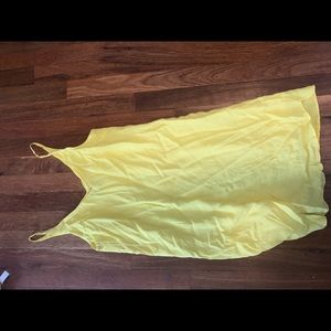 TOPSHOP - Yellow midi dress -